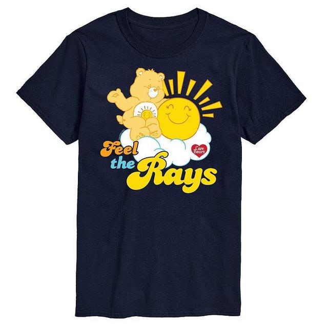 Big & Tall Care Bears Feel The Rays Graphic Tee, Mens Blue Product Image