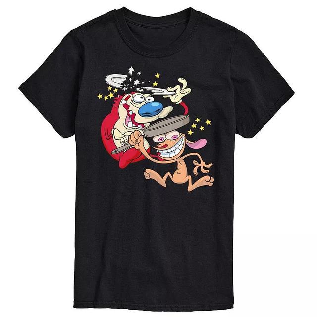 Big & Tall Ren & Stimpy Head Smash Graphic Tee, Mens Product Image