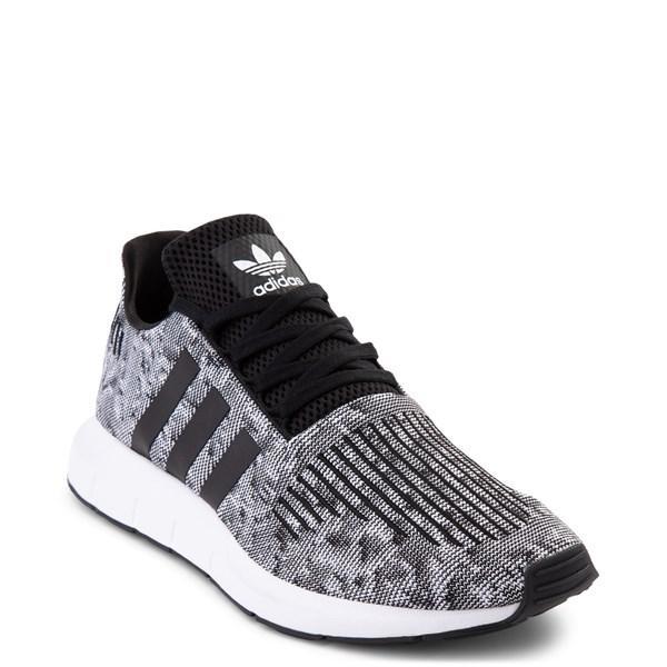 Mens adidas Swift Run Athletic Shoe - Gray / Black / White Product Image