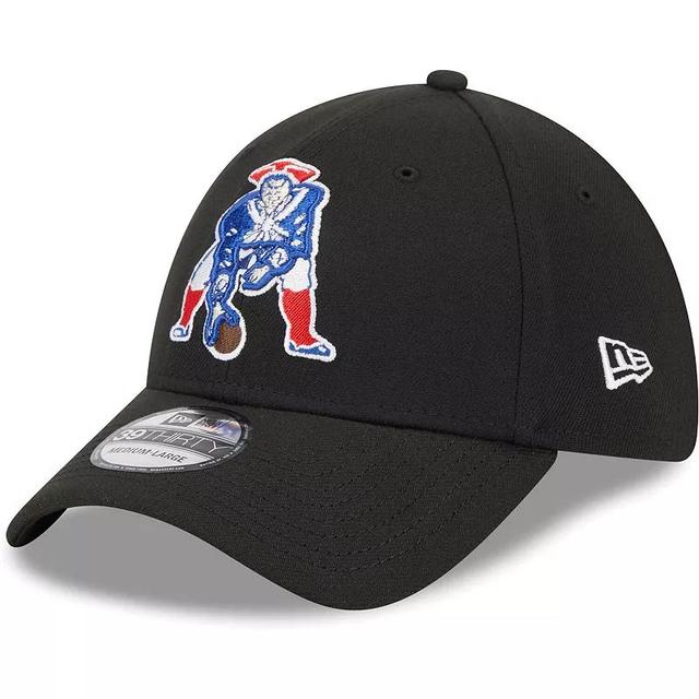 Mens New Era New England Patriots Throwback Main 39THIRTY Flex Hat Product Image