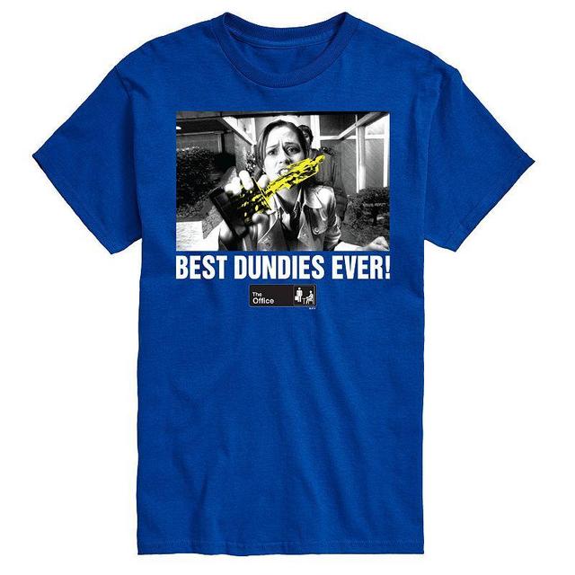 Mens The Office Best Dundies Ever Tee Med Blue Product Image