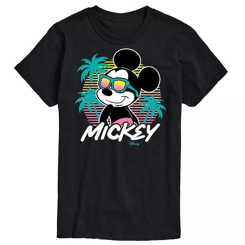 Disneys Mickey Mouse Big & Tall Sunset Graphic Tee, Mens Product Image