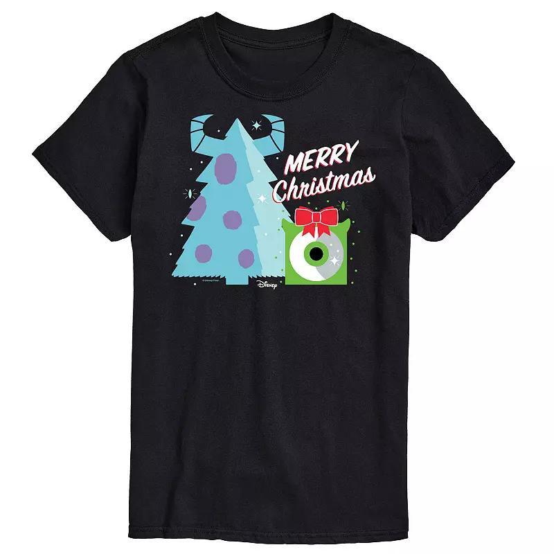 Disney / Pixars Monsters Inc Big & Tall Merry Christmas Graphic Tee, Mens Product Image