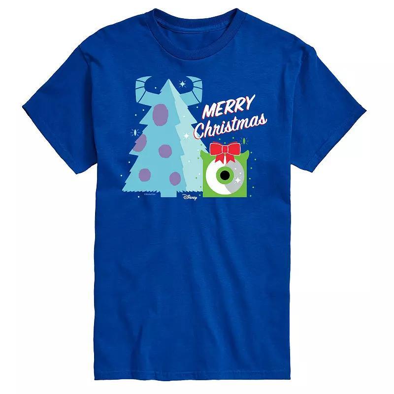 Disney / Pixars Monsters Inc Big & Tall Merry Christmas Graphic Tee, Mens Product Image