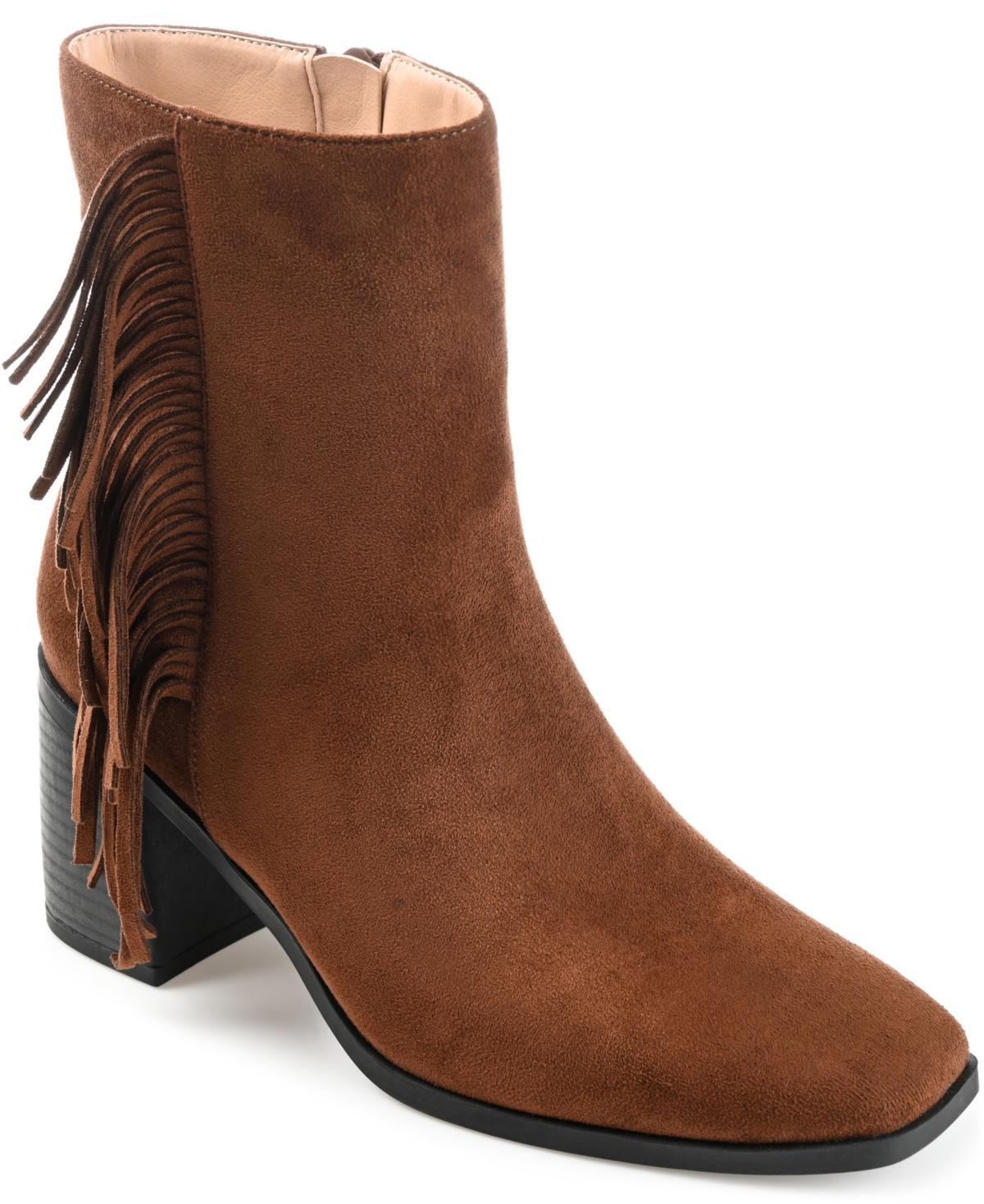 Journee Collection Womens Noriah Fringe Booties Product Image