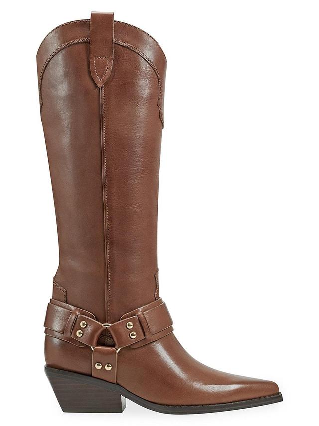 Womens Rally Leather Strap-and-Grommet Western Boots Product Image