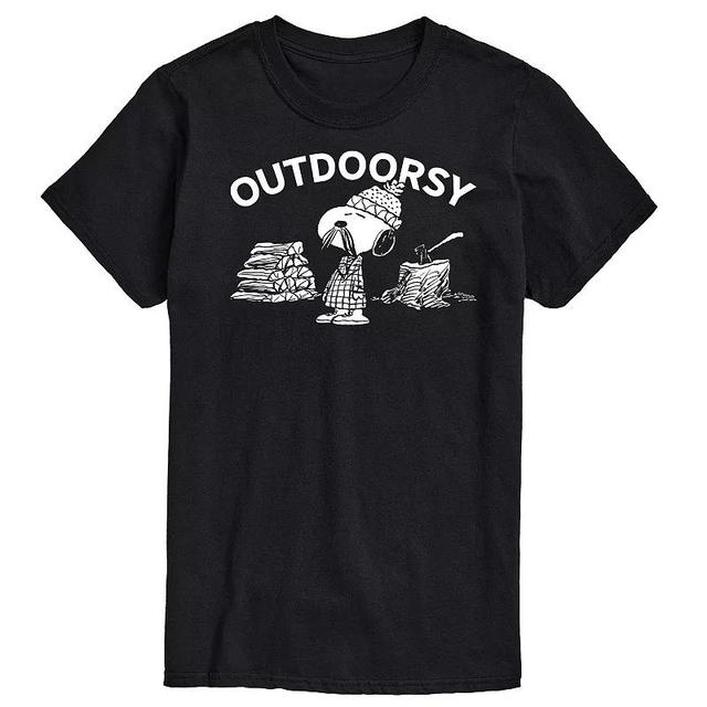 Big & Tall Peanuts Outdoorsy Snoopy Graphic Tee, Mens Product Image