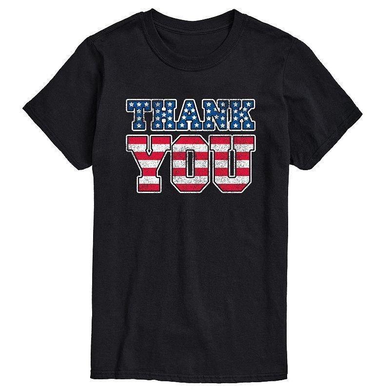 Mens Thank You American Flag Fill Tee Product Image