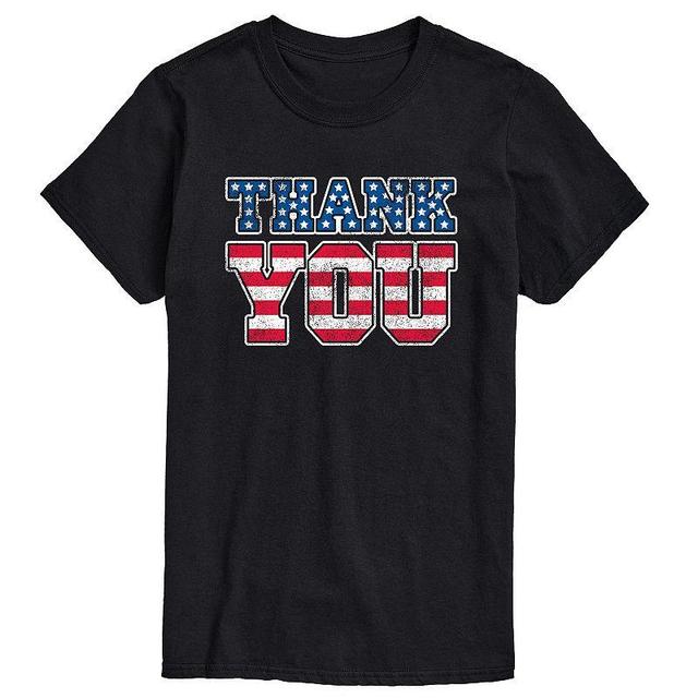 Mens Thank You American Flag Fill Tee Product Image