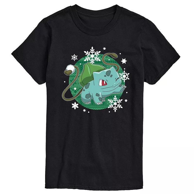 Mens Pokemon Bulba Snowball Graphic Tee Product Image