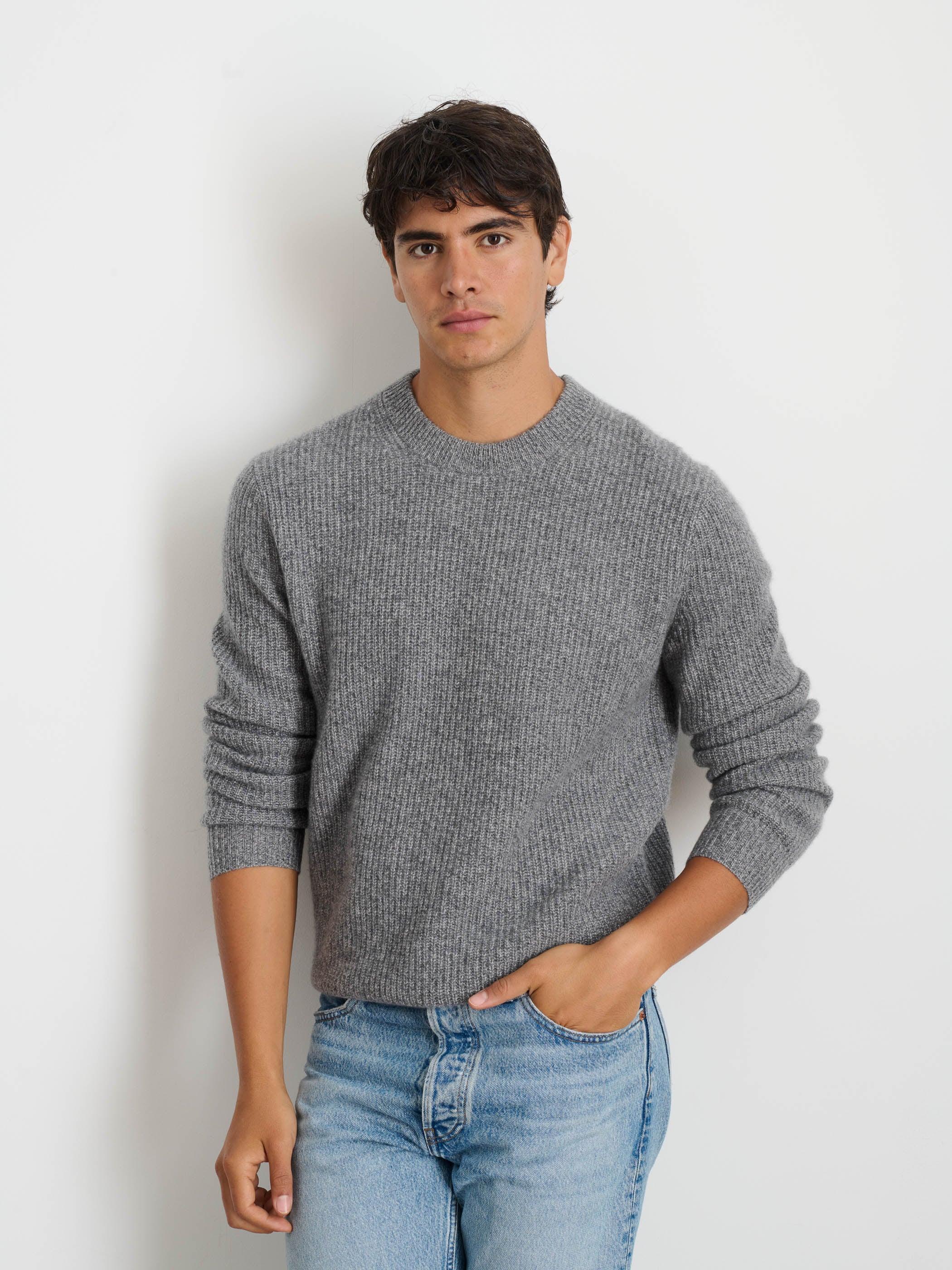 Jordan Sweater In Washed Cashmere Male Product Image