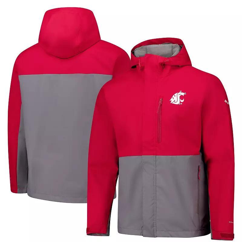 Mens Columbia Crimson Washington State Cougars Field Bound Omni-Tech Full-Zip Jacket Product Image