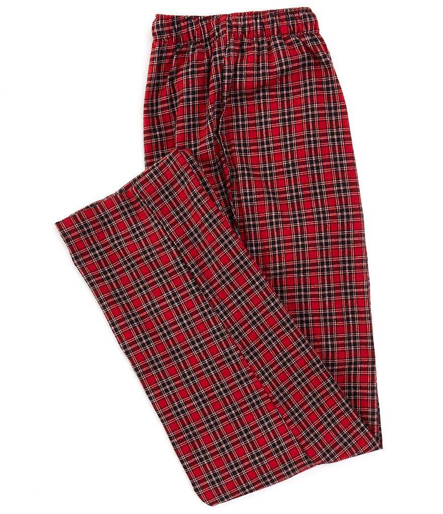 Roundtree & Yorke Portuguese Flannel Plaid Sleep Pants Product Image