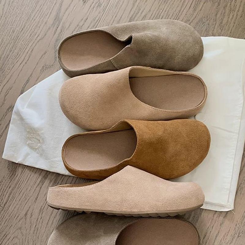 Plain Suede Mules Product Image