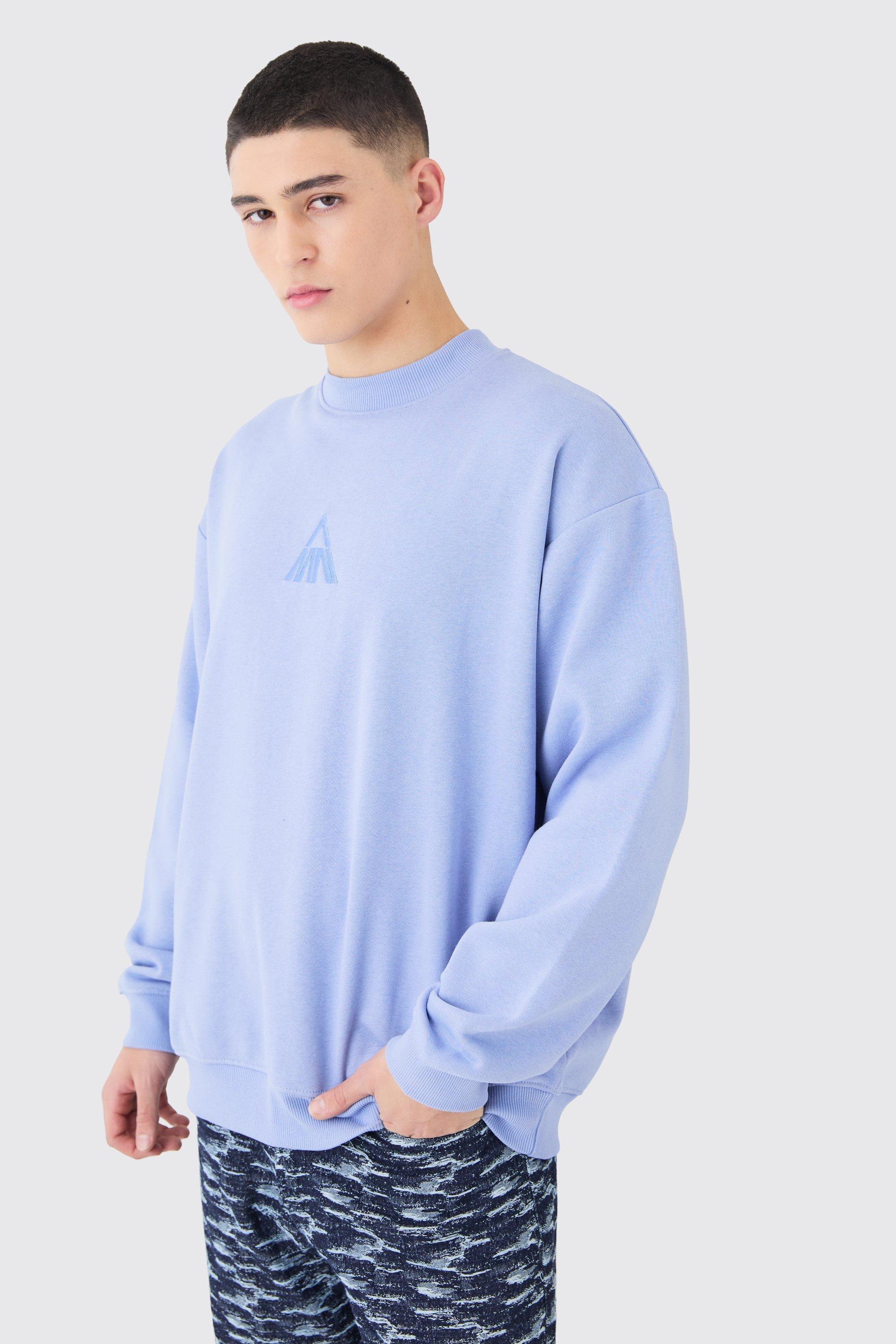 Man Oversized Extended Neck Sweatshirt | boohooMAN USA Product Image