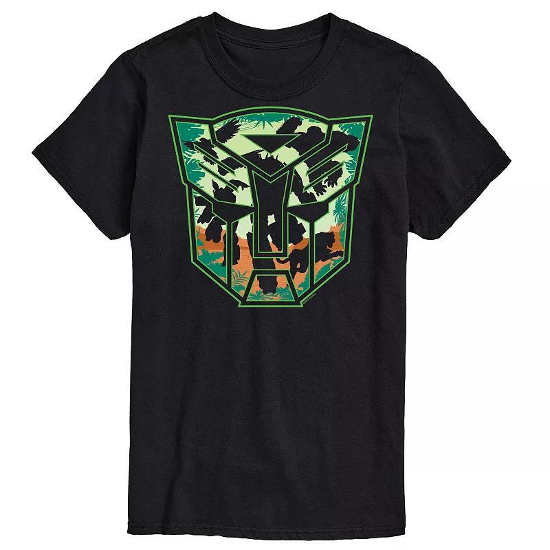 Mens Transformers Autobot Jungle Logo Graphic Tee Blue Product Image