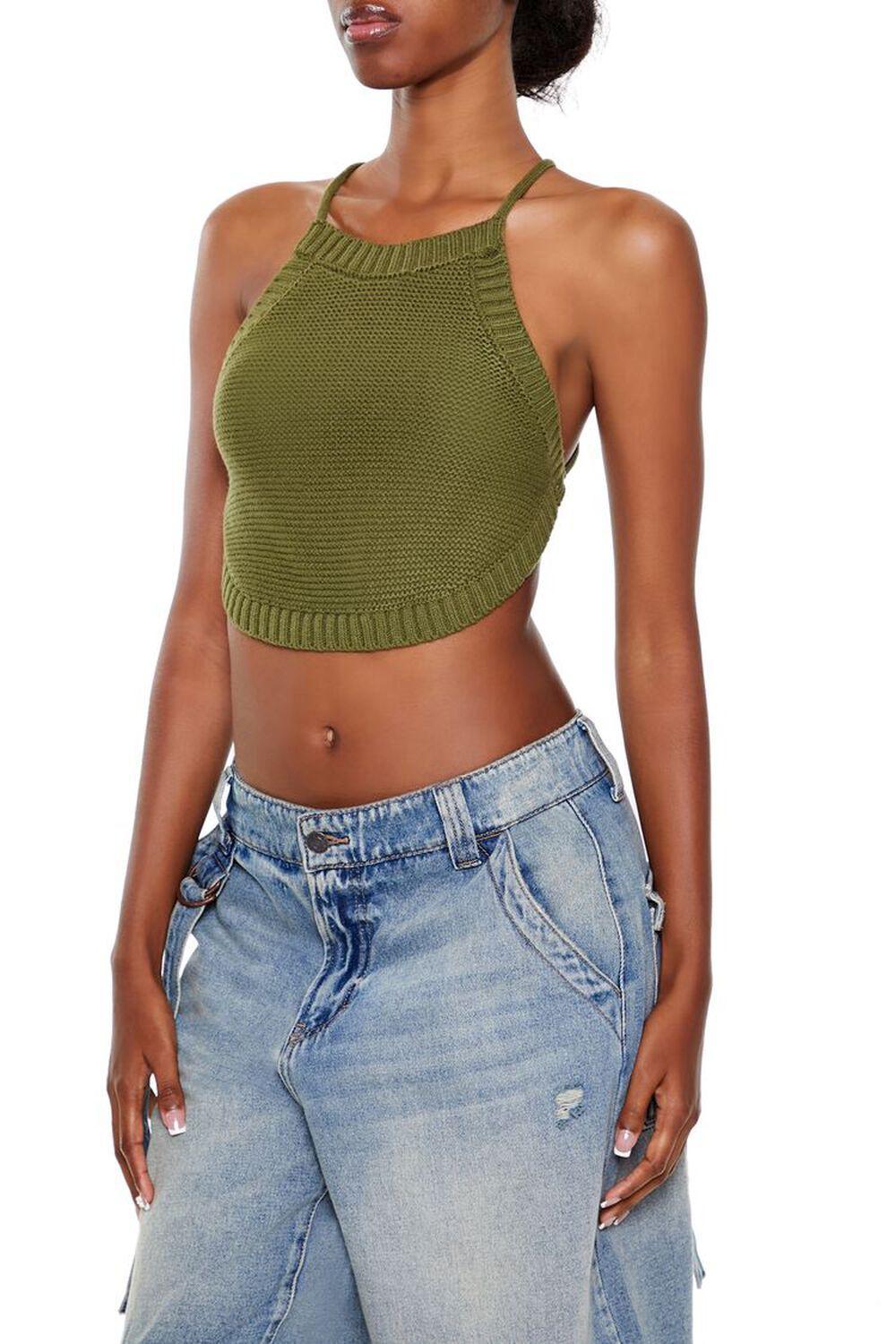 Sweater-Knit Cropped Cami | Forever 21 Product Image