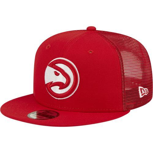 New Era Mens Atlanta Hawks New Era Hawks Team Color Trucker Hat - Mens Product Image