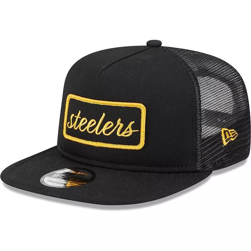 Mens New Era Pittsburgh Steelers Forum Trucker 9FIFTY Snapback Hat Product Image