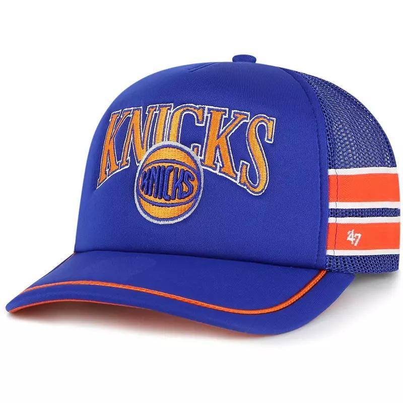 Mens 47 New York Knicks Sidebrand Stripes Trucker Adjustable Hat Product Image