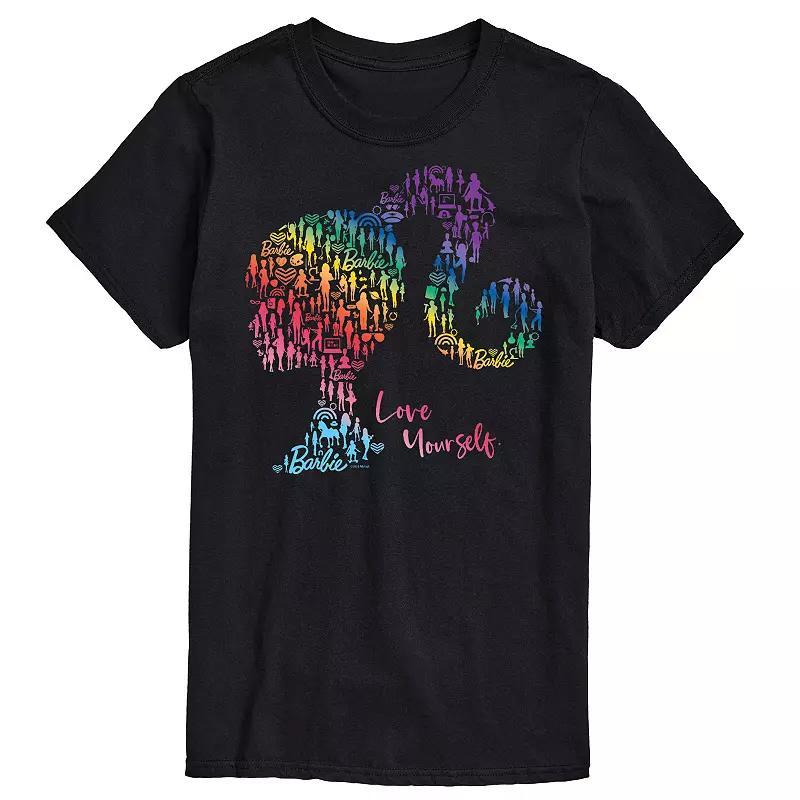 Men's Barbie Pride Silo Graphic Tee, Size: XS, Black Product Image