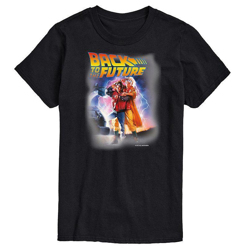 Big & Tall Back to the Future Marty And Doc Graphic Tee, Mens Blue Product Image