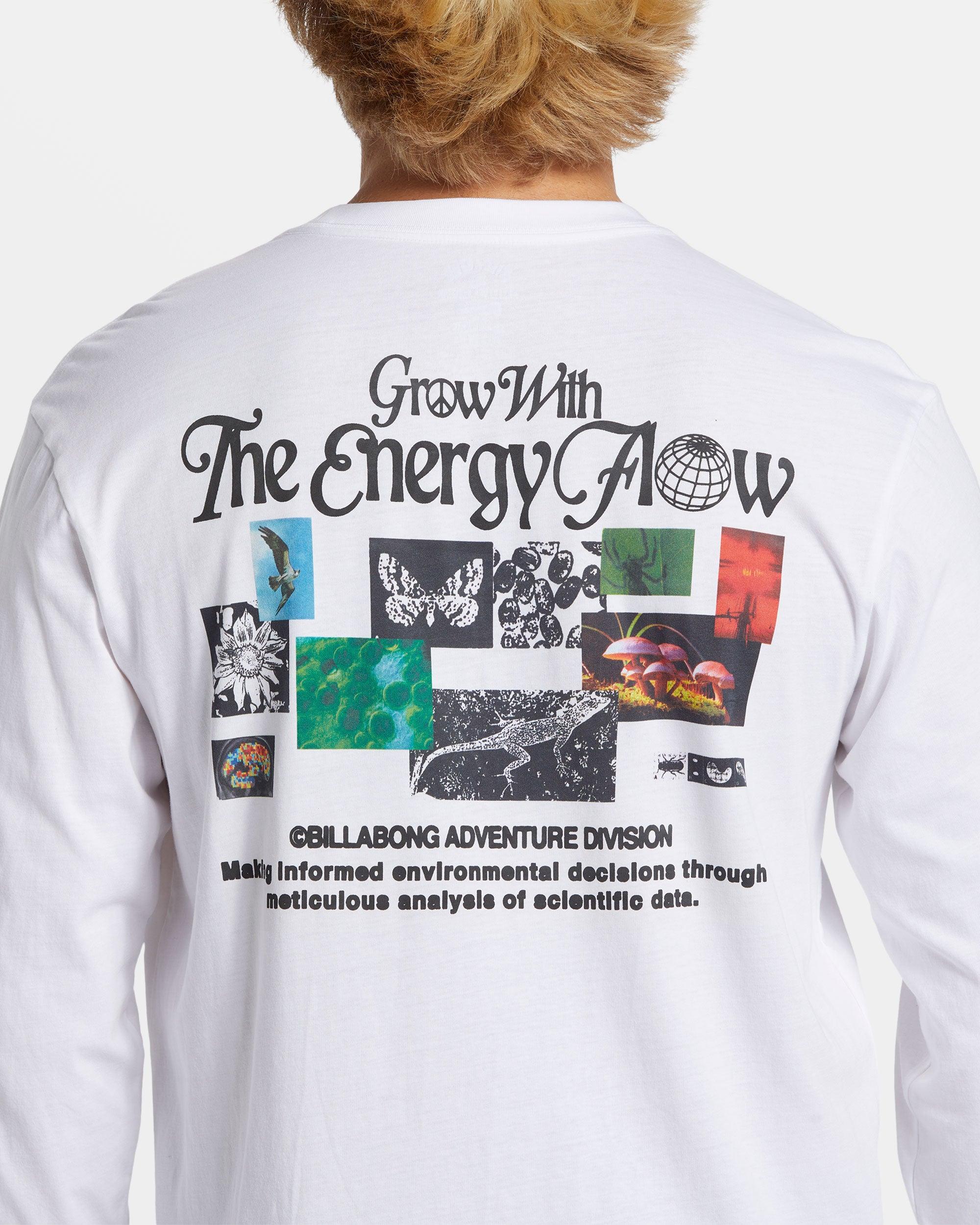 Grow Long Sleeve T-shirt - White Male Product Image