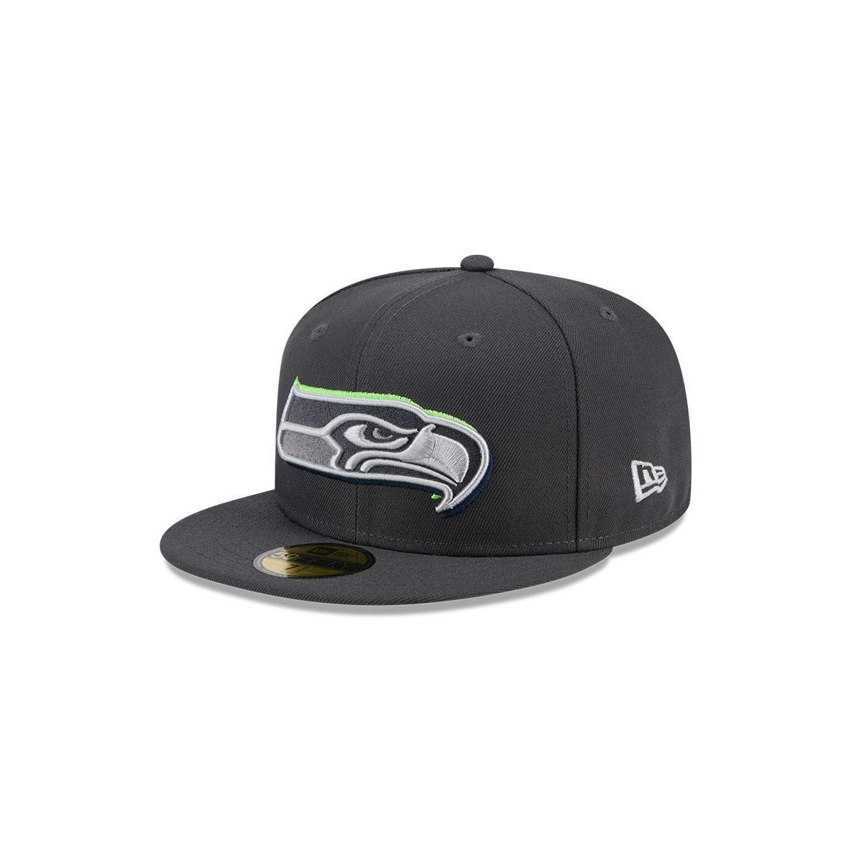 Mens New Era Graphite Seattle Seahawks Official 2024 NFL Draft On Stage 59FIFTY Fitted Hat Product Image