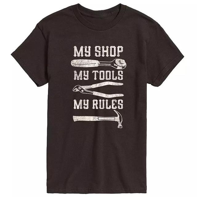 Mens My Shop My Tools My Rules Graphic Tee Product Image