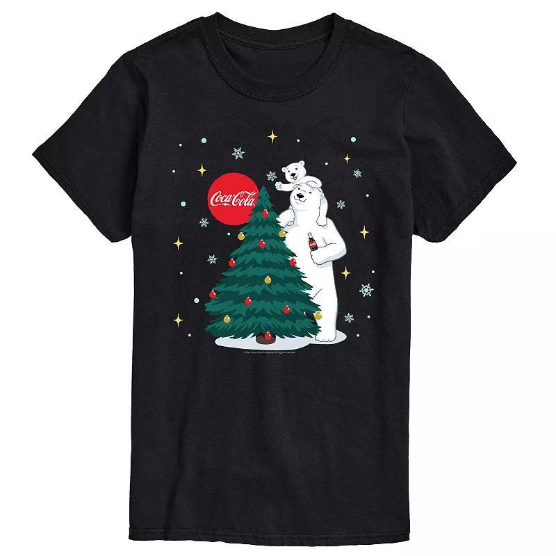 Big & Tall Coca-Cola Christmas Tree Graphic Tee, Mens Product Image