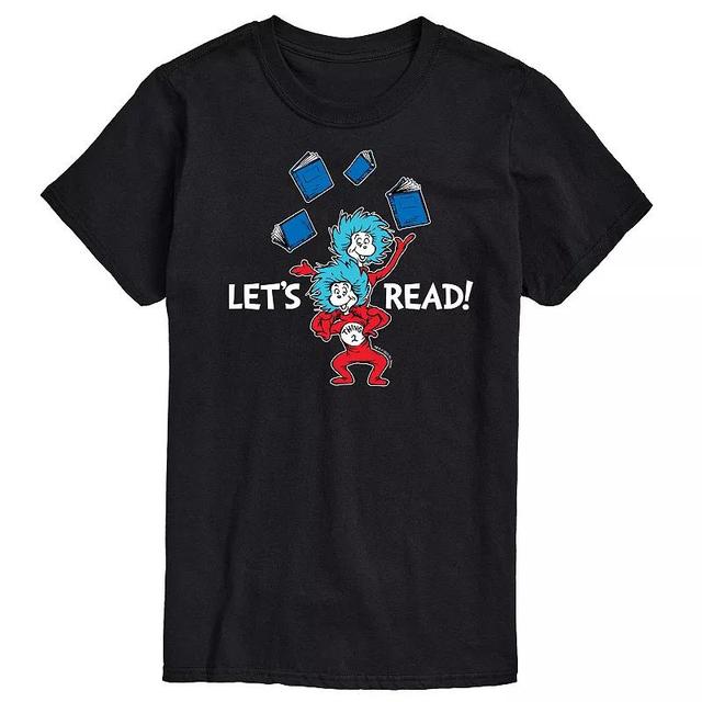 Mens Dr. Seuss The Cat in the Hat Lets Read Graphic Tee Product Image