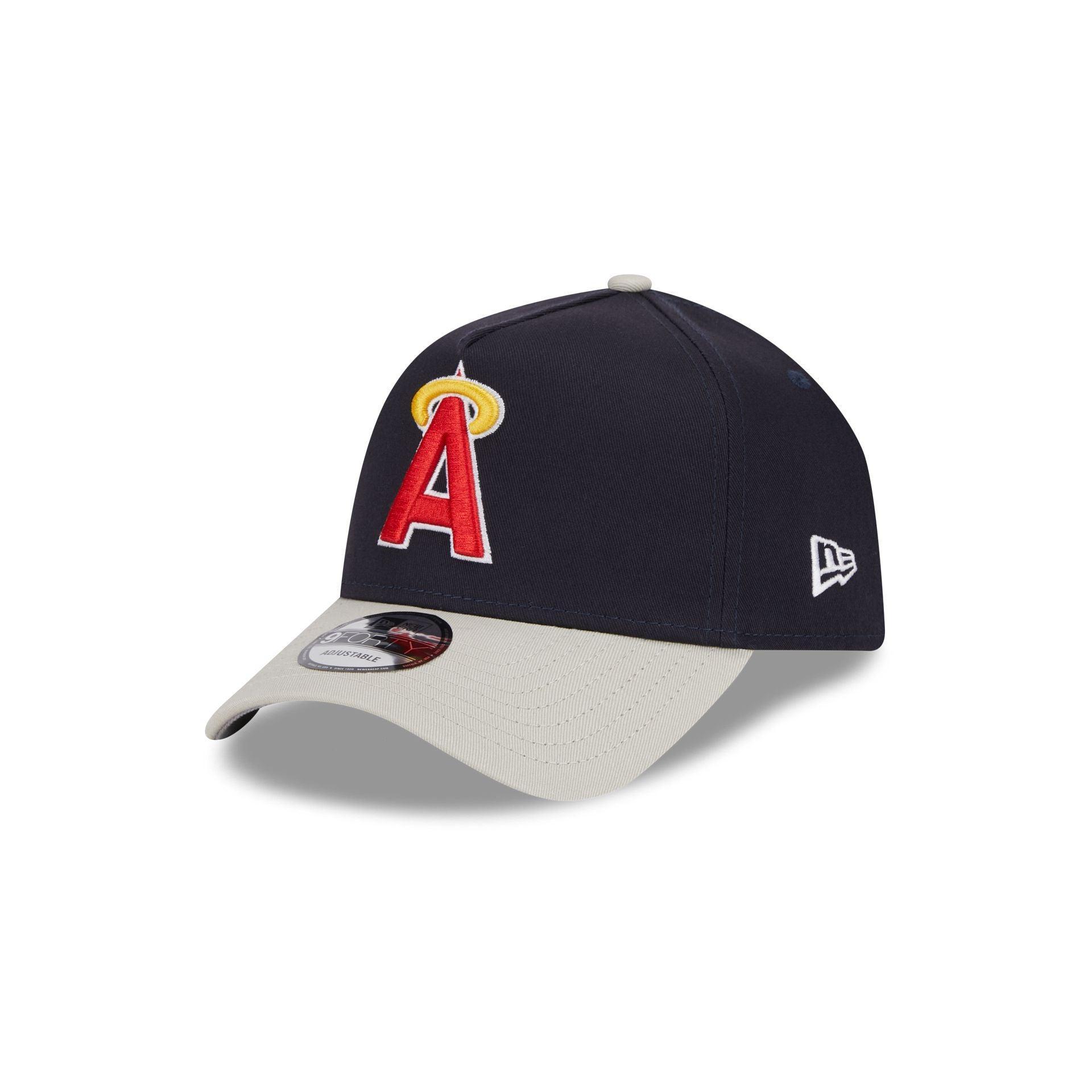 Los Angeles Angels Coop Logo Select 9FORTY A-Frame Snapback Hat Male Product Image