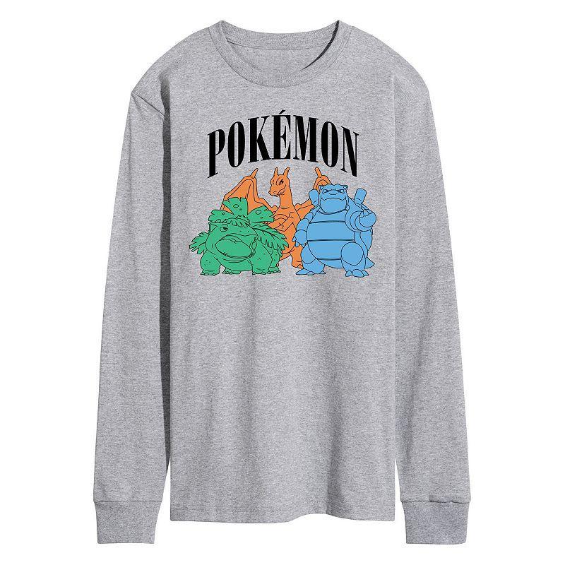 Mens Pokemon Group Long Sleeve Graphic Tee Product Image