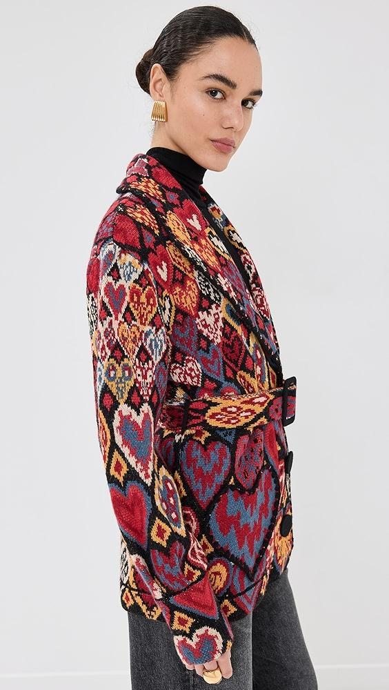 FARM Rio Hearts Ikat Knit Blazer | Shopbop Product Image