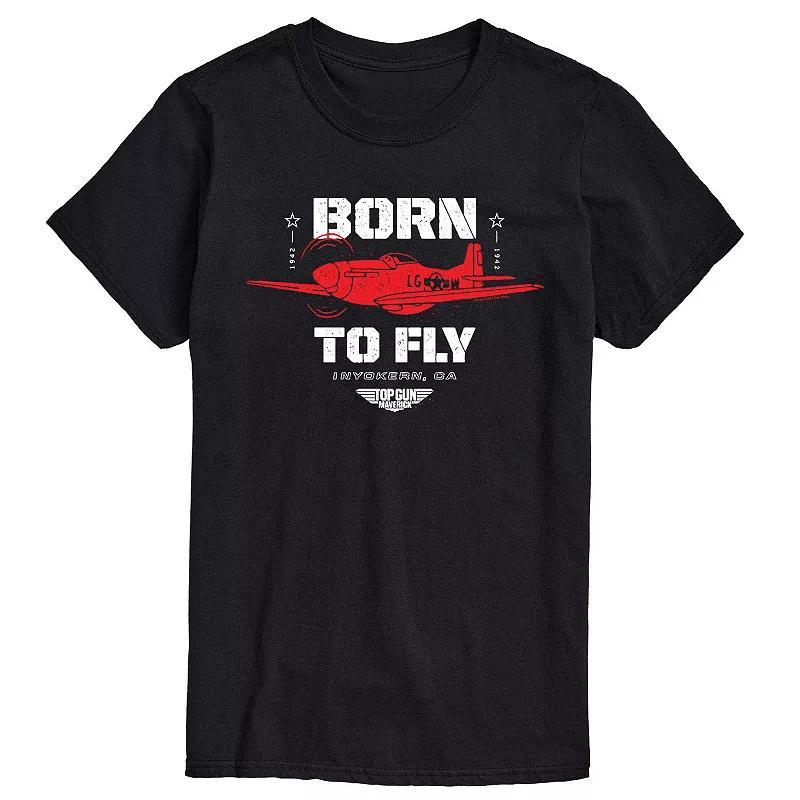 Mens Top Gun Maverick Born To Fly T-shirt Product Image