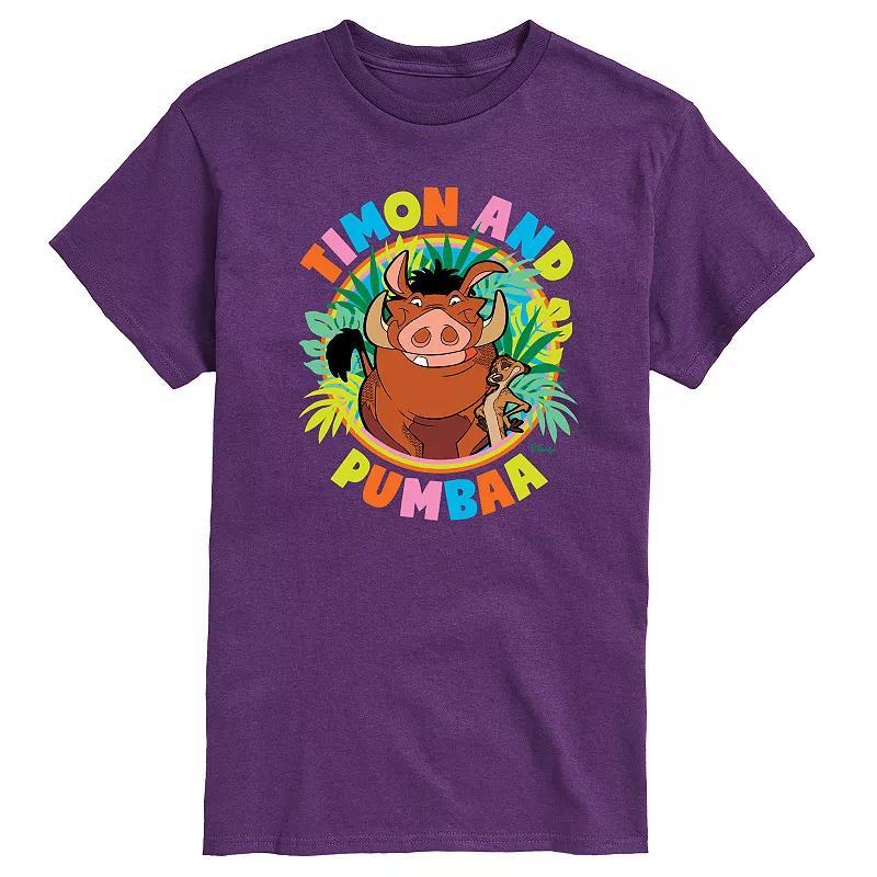 Disneys The Lion King Timon And Pumba Mens Graphic Tee Product Image