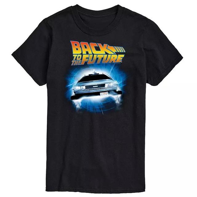 Big & Tall Back To The Future Logo And Delorean Graphic Tee, Mens Product Image