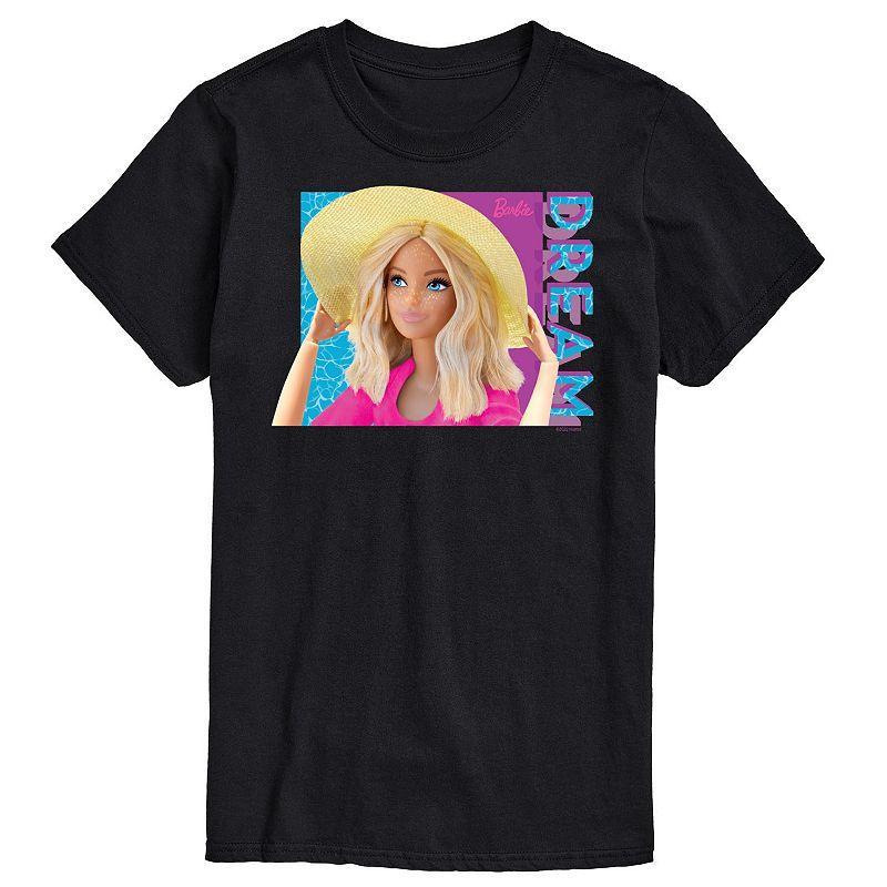 Big & Tall Barbie Dream Summer Graphic Tee, Mens Black Product Image