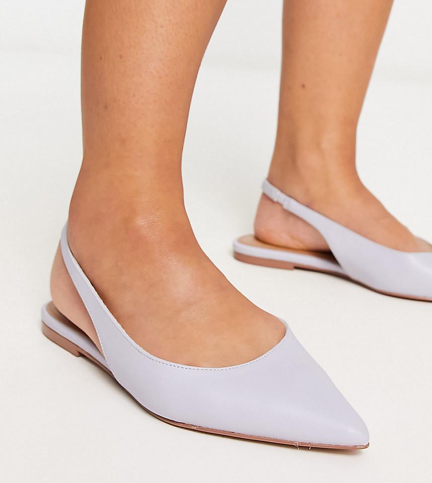 ASOS DESIGN Wide Fit Lala slingback ballet flats Product Image