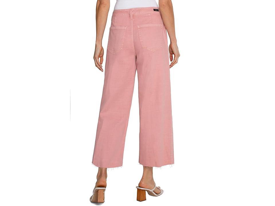 Liverpool Los Angeles Stride Hi-Rise Wide Leg Cut Hem Lofty Soft Denim Jean 26 (Rose Blush) Women's Jeans Product Image