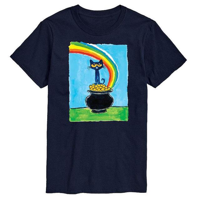 Big & Tall Pete The Cat Pot Of Gold Tee, Mens Blue Product Image