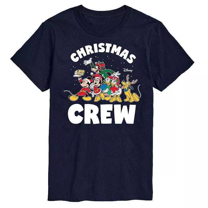 Disney Mens Christmas Crew Tee Med Blue Product Image