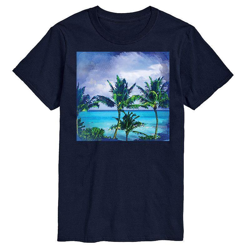 Big & Tall Empyre Beach Tee, Mens Blue Product Image