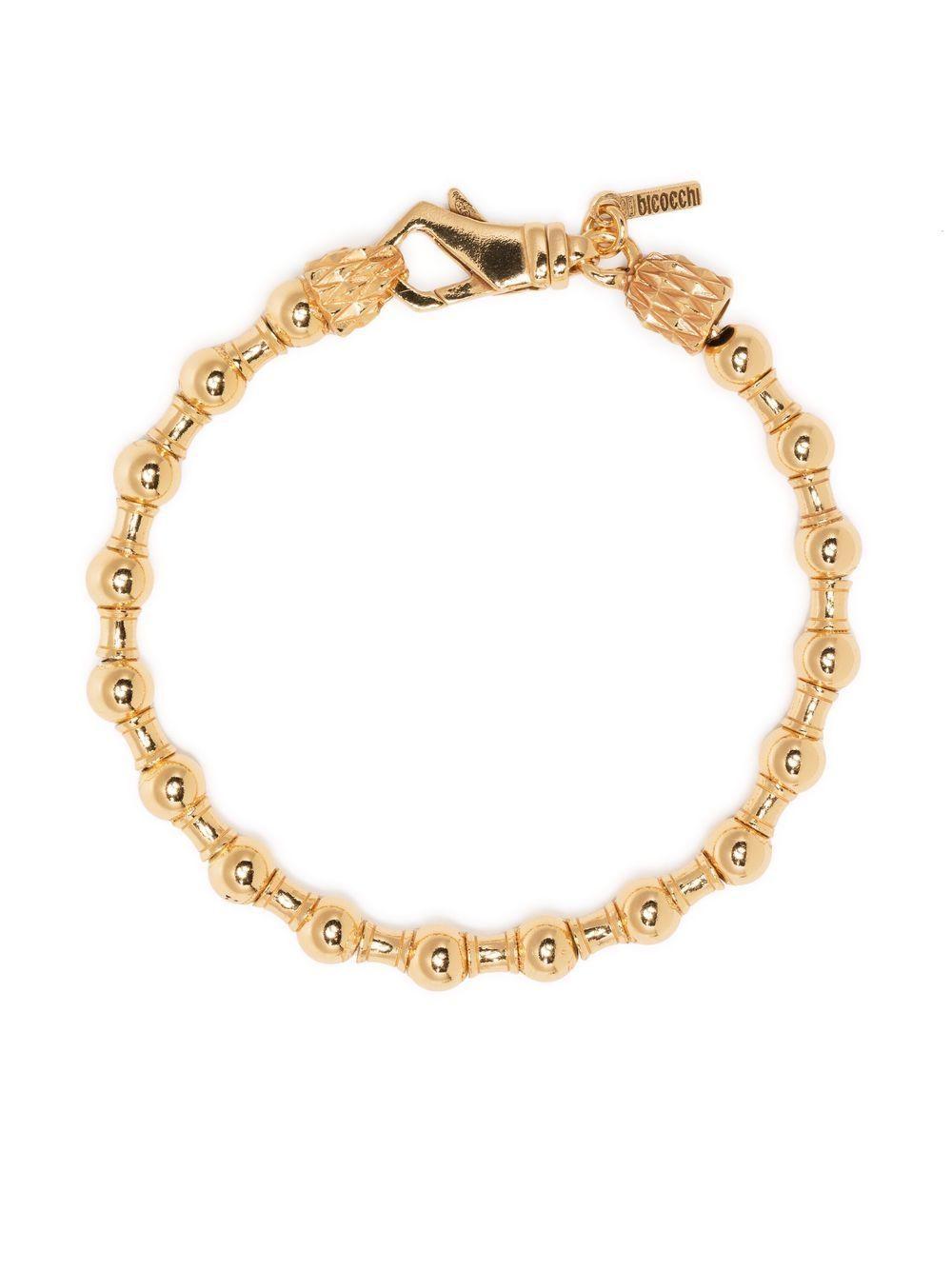 EMANUELE BICOCCHI Beaded Chain-link Bracelet In Gold Product Image