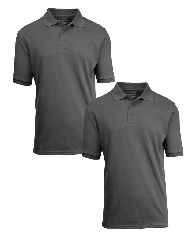 Galaxy By Harvic Mens Short Sleeve Pique Polo Shirt, Pack of 2 Product Image