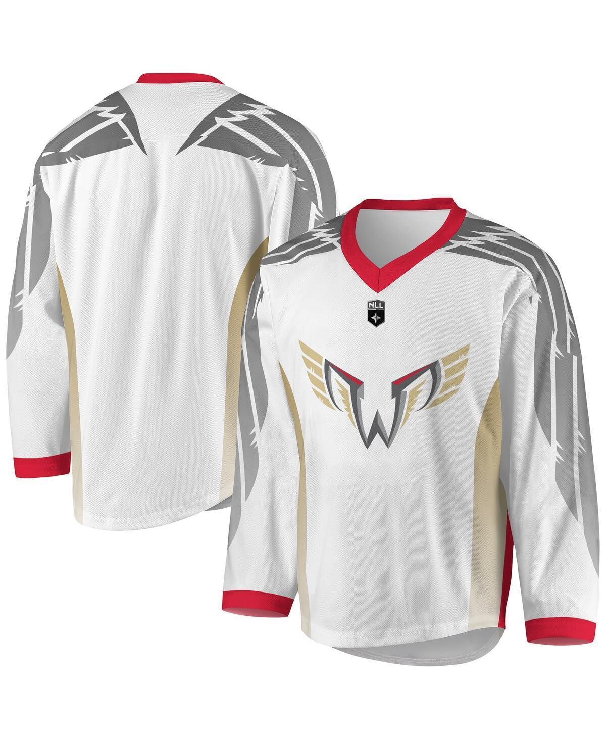 Mens White, Gray Philadelphia Wings Replica Jersey - White, Gray Product Image