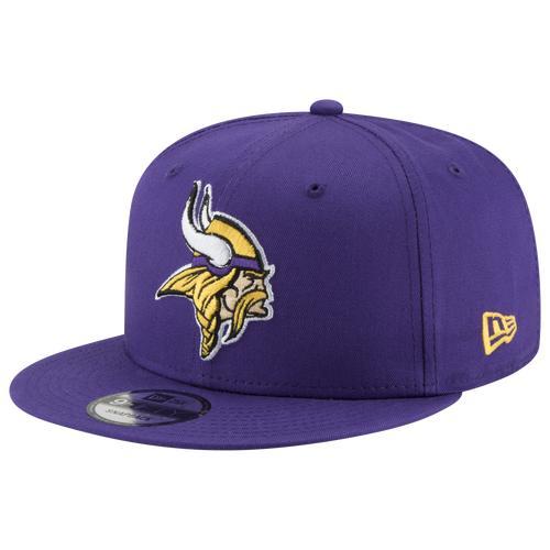 Mens New Era Minnesota Vikings Basic 9FIFTY Adjustable Snapback Hat Product Image