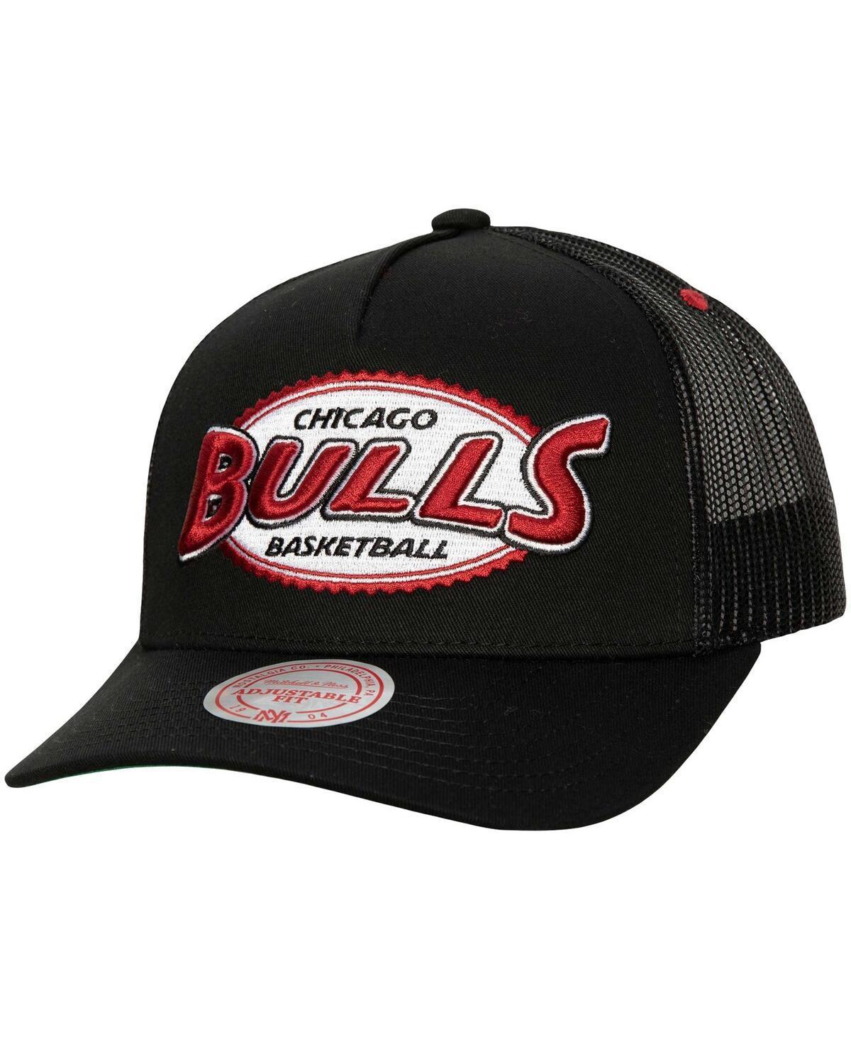 Mens Mitchell & Ness Chicago Bulls Team Seal Trucker Snapback Hat Product Image