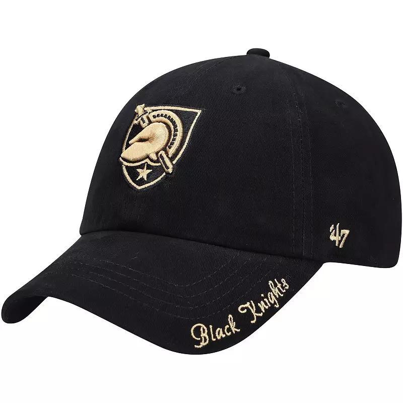 Womens 47 Black Army Black Knights Miata Clean Up Logo Adjustable Hat Product Image