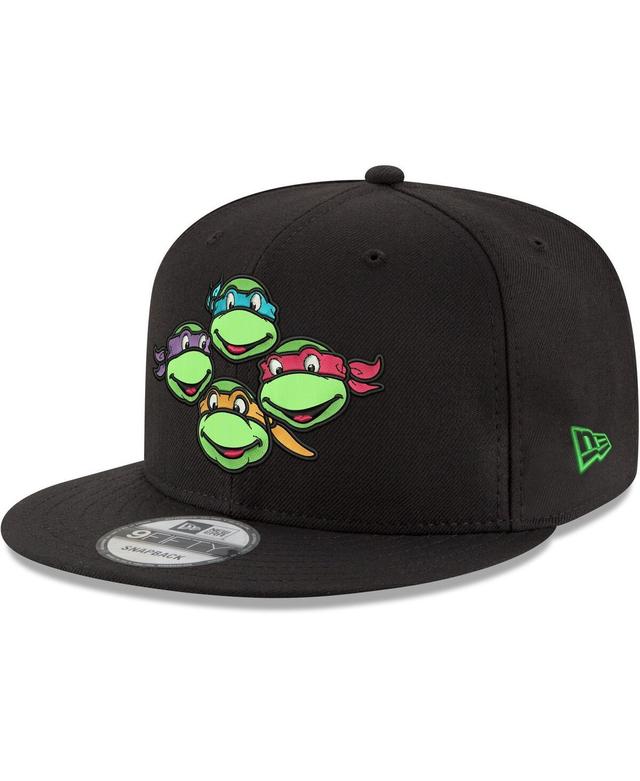 Mens New Era Black Teenage Mutant Ninja Turtles 9FIFTY Adjustable Snapback Hat Product Image